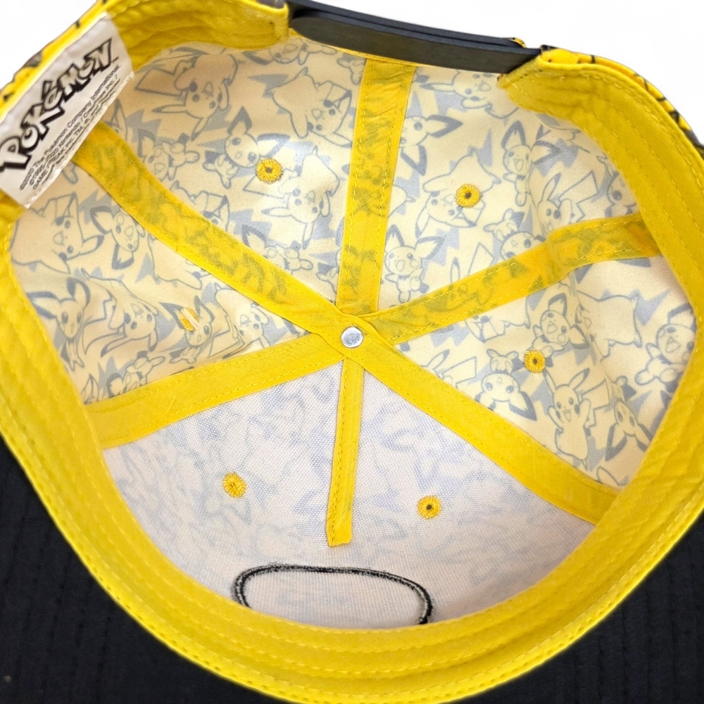 Pokemon Youth Size Yellow and Black Pikachu Snapback Cap NEW OSFM - Picture 3 of 7
